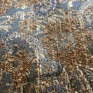 NWT AMELIA NY Women’s Paisley Pencil Skirt - Blue Brown woven textured sz 12